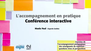 L’accompagnement en pratique – Conférence interactive