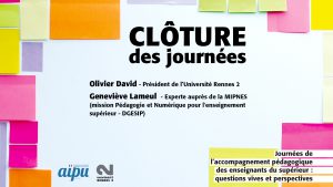 Clôture des Journées de l’accompagnement pédagogique des enseignants du...