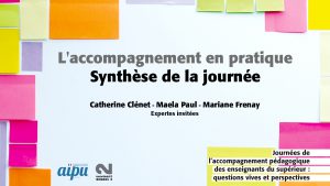 L’accompagnement en pratique – Synthèse de la journée