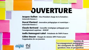 Ouverture des Journées de l’accompagnement pédagogique des enseignants du...