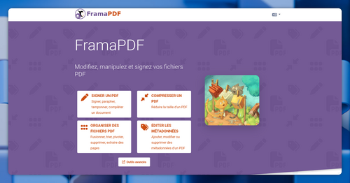 FramaPDF, une alternative libre à iLovePDF et SmallPDF