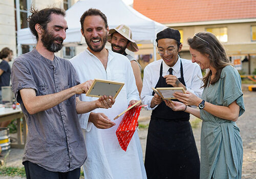 fête départ Hélène, Vannak, Rémi, Jean-Baptiste